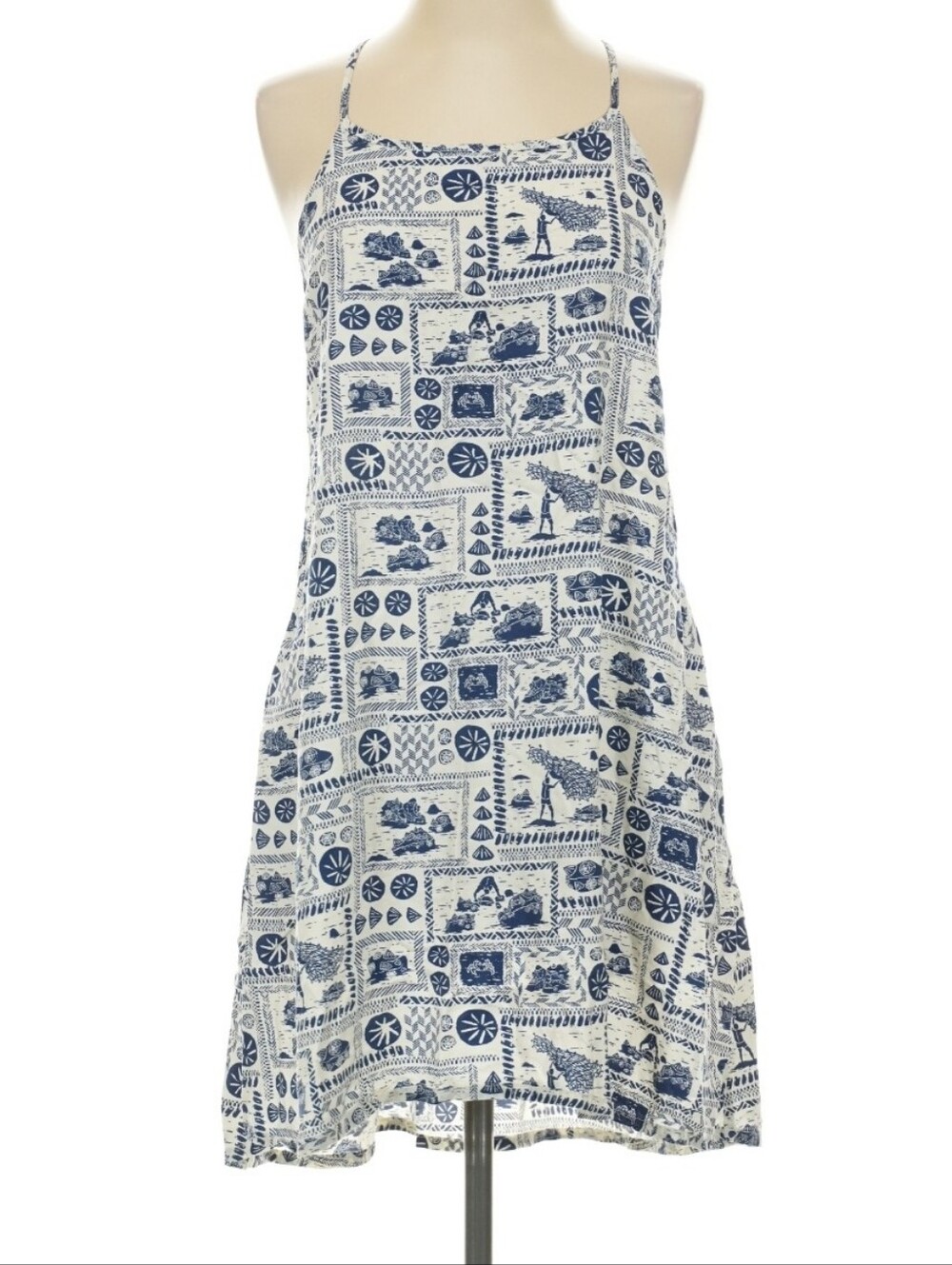 Patagonia Pataloha Limited Edition Opihi Man Navy Print Dress (XS)